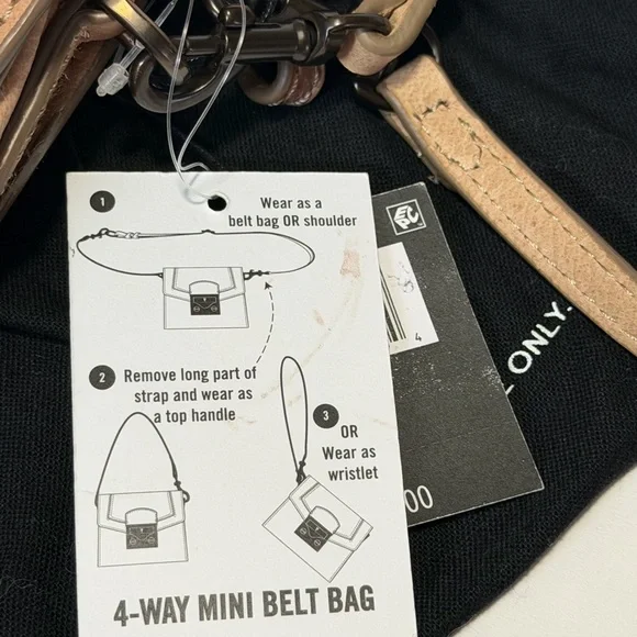 Frye Beige Nude Leather Mini Bag - Picture 8 of 8